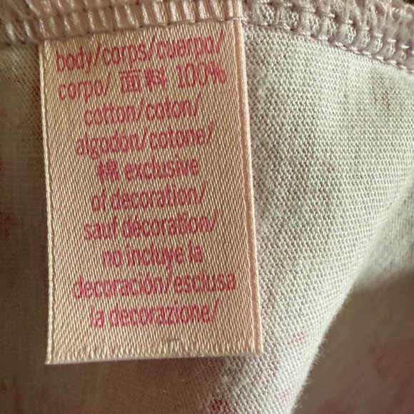 Victoria's Secret PINK x LoveShackFancy Campus Cotton Tee NWT size large - Picture 11 of 12